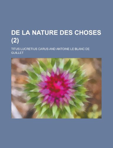 9781234922757: de La Nature Des Choses (2)