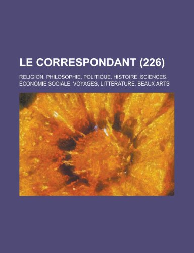 Le Correspondant (226) (9781234924485) by Groupe, Livres