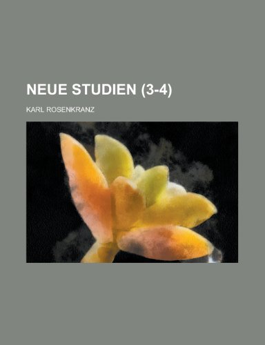 Neue Studien (3-4) (9781234956790) by [???]