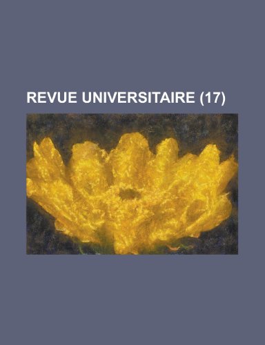 Revue Universitaire (17) (9781234994693) by Groupe, Livres