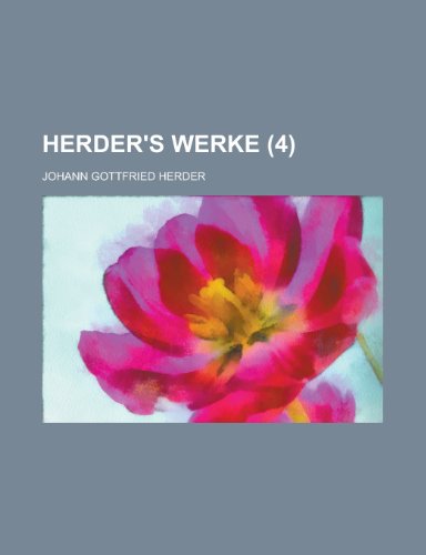 Herder's Werke (4) (9781234995300) by Herder, Johann Gottfried