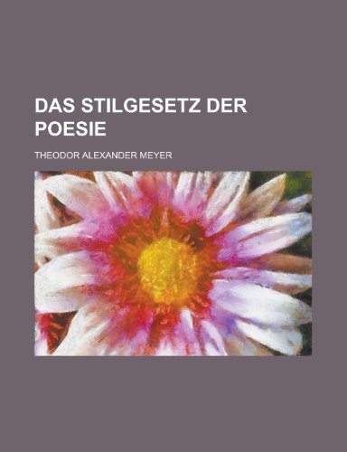 9781235004858: Das Stilgesetz Der Poesie