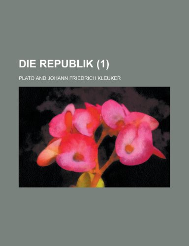 Die Republik (1) (9781235026997) by Plato