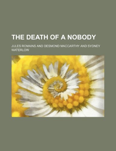 9781235146114: The Death of a Nobody