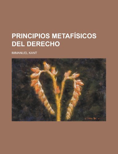 9781235158902: Principios Metafisicos del Derecho