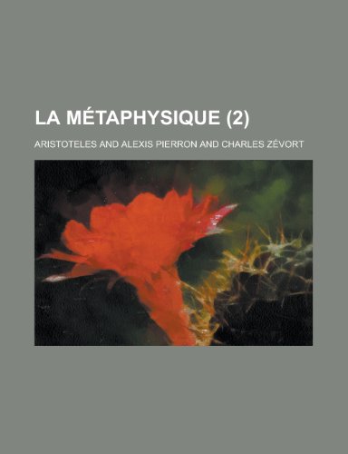 9781235174933: La Metaphysique (2)