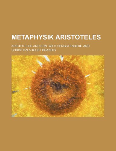 Metaphysik Aristoteles (9781235286001) by Aristoteles