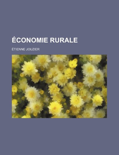 Stock image for   conomie Rurale for sale by WorldofBooks