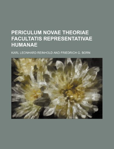 9781235854316: Periculum Novae Theoriae Facultatis Representativae Humanae