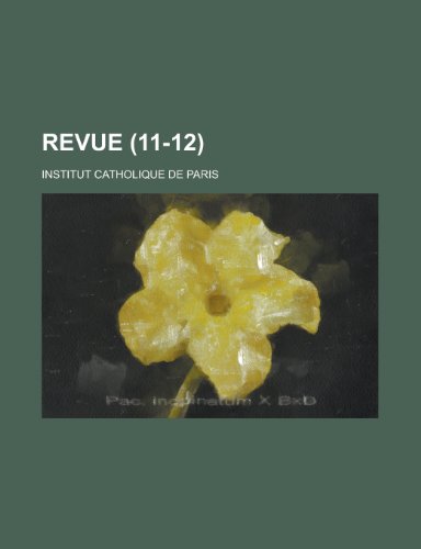 Revue (11-12) (English and French Edition) (9781235993039) by National Climatic Center