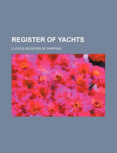 9781236215628: Register of yachts