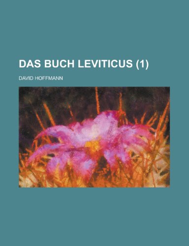 Das Buch Leviticus (1 ) (9781236231246) by Survey, Geological; Hoffmann, David