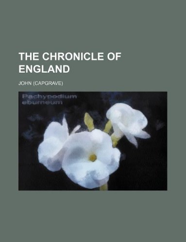 The chronicle of England (9781236239518) by John