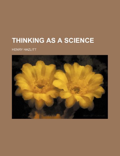 9781236302823: Thinking as a Science