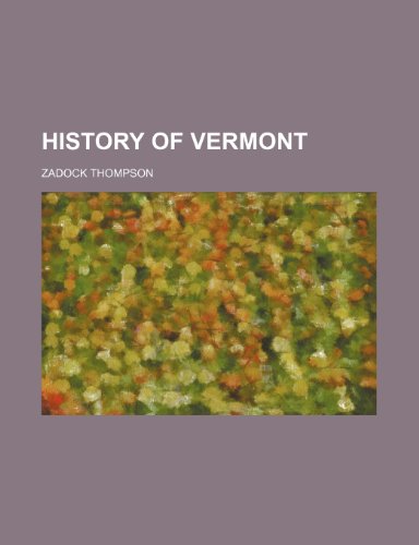 9781236327062: History of Vermont
