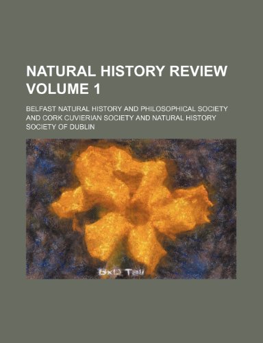 9781236503824: Natural history review Volume 1