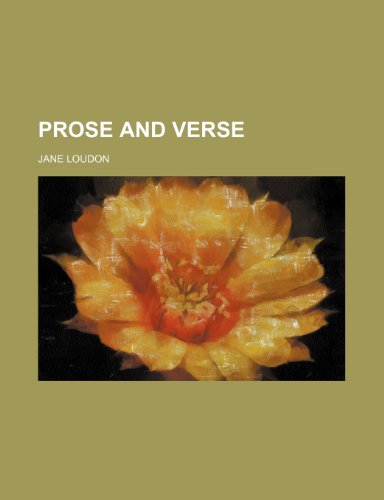 9781236575432: Prose and verse