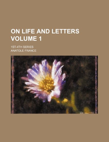 9781236616289: On life and letters; 1st-4th series Volume 1