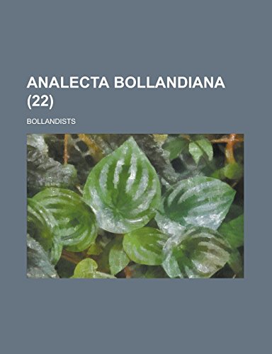 9781236836137: Analecta bollandiana (22 ) (French Edition)