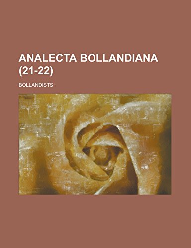 9781236902603: Analecta Bollandiana (21-22 )