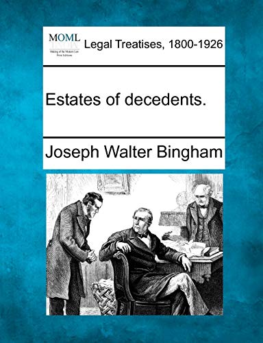 Stock image for Estates of decedents. for sale by Lucky's Textbooks