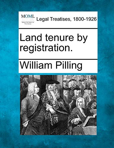 Stock image for Land Tenure by Registration. for sale by Lucky's Textbooks