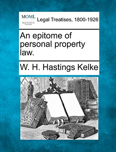 Stock image for An Epitome of Personal Property Law. for sale by Lucky's Textbooks