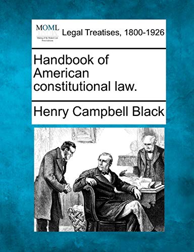 Stock image for Handbook of American constitutional law. for sale by Lucky's Textbooks