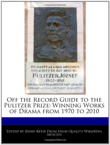 Stock image for Off the Record Guide to the Pulitzer Prize for sale by PBShop.store US