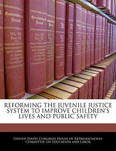 Beispielbild fr Reforming the Juvenile Justice System to Improve Children's Lives and Public Safety zum Verkauf von Lucky's Textbooks