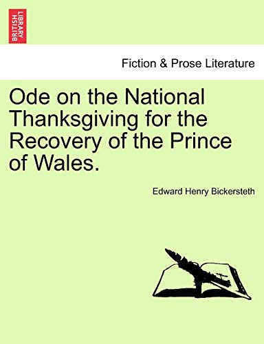 Imagen de archivo de Ode on the National Thanksgiving for the Recovery of the Prince of Wales. a la venta por Lucky's Textbooks