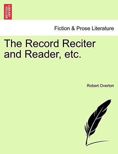 Stock image for The Record Reciter and Reader, Etc. for sale by Ebooksweb