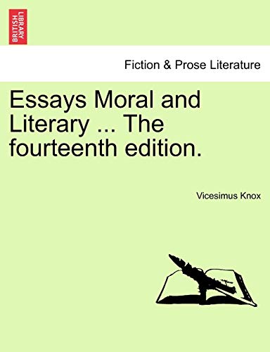 9781241132064: Essays Moral and Literary ... The fourteenth edition.