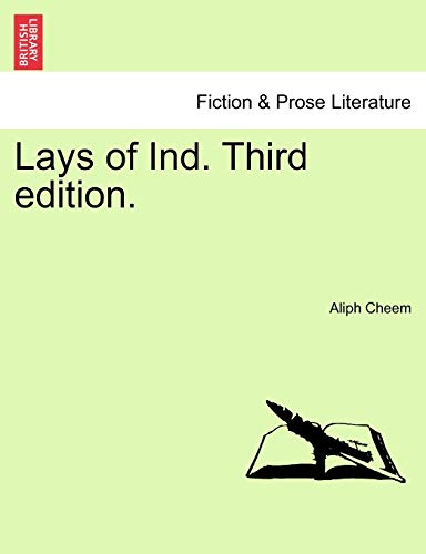 Stock image for Lays of Ind. Third Edition. for sale by Lucky's Textbooks