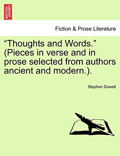 Imagen de archivo de Thoughts and Words. (Pieces in Verse and in Prose Selected from Authors Ancient and Modern. a la venta por Lucky's Textbooks