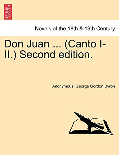 9781241179779: Don Juan ... (Canto I.) Second Edition.