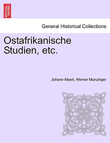 Stock image for Ostafrikanische Studien, etc. (German Edition) for sale by Lucky's Textbooks