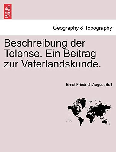 9781241421311: Beschreibung der Tolense. Ein Beitrag zur Vaterlandskunde.