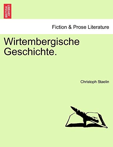 9781241533458: Wirtembergische Geschichte.