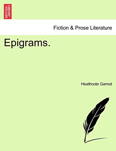 Stock image for Epigrams. for sale by Chiron Media