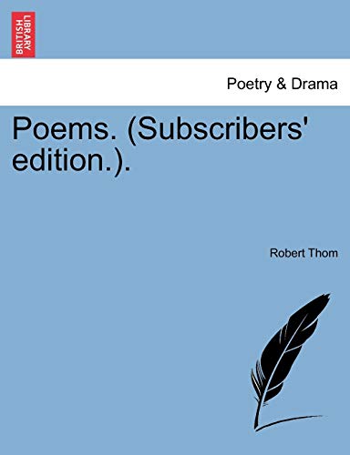 Poems. (Subscribers' edition.). - Thom, Robert