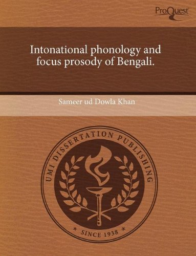 Imagen de archivo de Intonational Phonology and Focus Prosody of Bengali a la venta por Buchpark