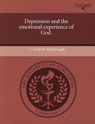 Beispielbild fr Depression and the Emotional Experience of God. zum Verkauf von Buchpark