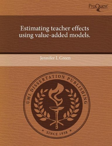 9781243774934: Estimating teacher effects using value-added models.