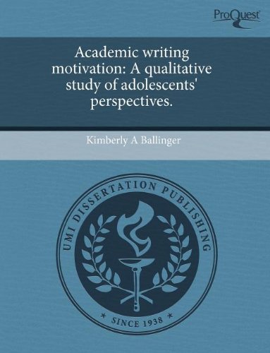 Imagen de archivo de Academic writing motivation: A qualitative study of adolescents' perspectives a la venta por a2zbooks