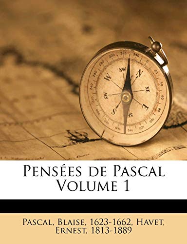 9781246847178: Penses de Pascal Volume 1