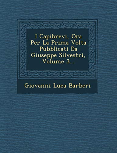 Beispielbild fr I Capibrevi, Ora Per La Prima Volta Pubblicati Da Giuseppe Silvestri, Volume 3. zum Verkauf von Buchpark