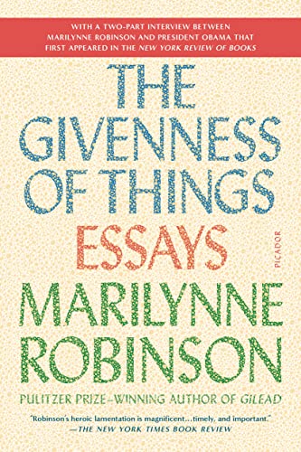 Beispielbild fr The Givenness of Things: Essays zum Verkauf von SecondSale