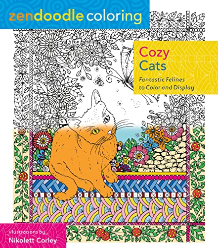 Imagen de archivo de Zendoodle Coloring: Cozy Cats: Fantastic Felines to Color and Display a la venta por SecondSale