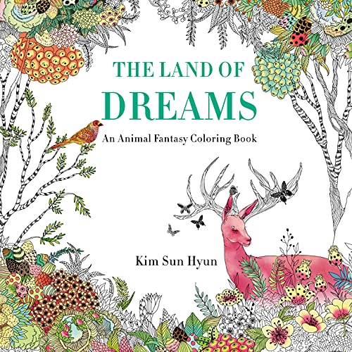 Imagen de archivo de The Land of Dreams: An Animal Fantasy Coloring Book a la venta por KuleliBooks